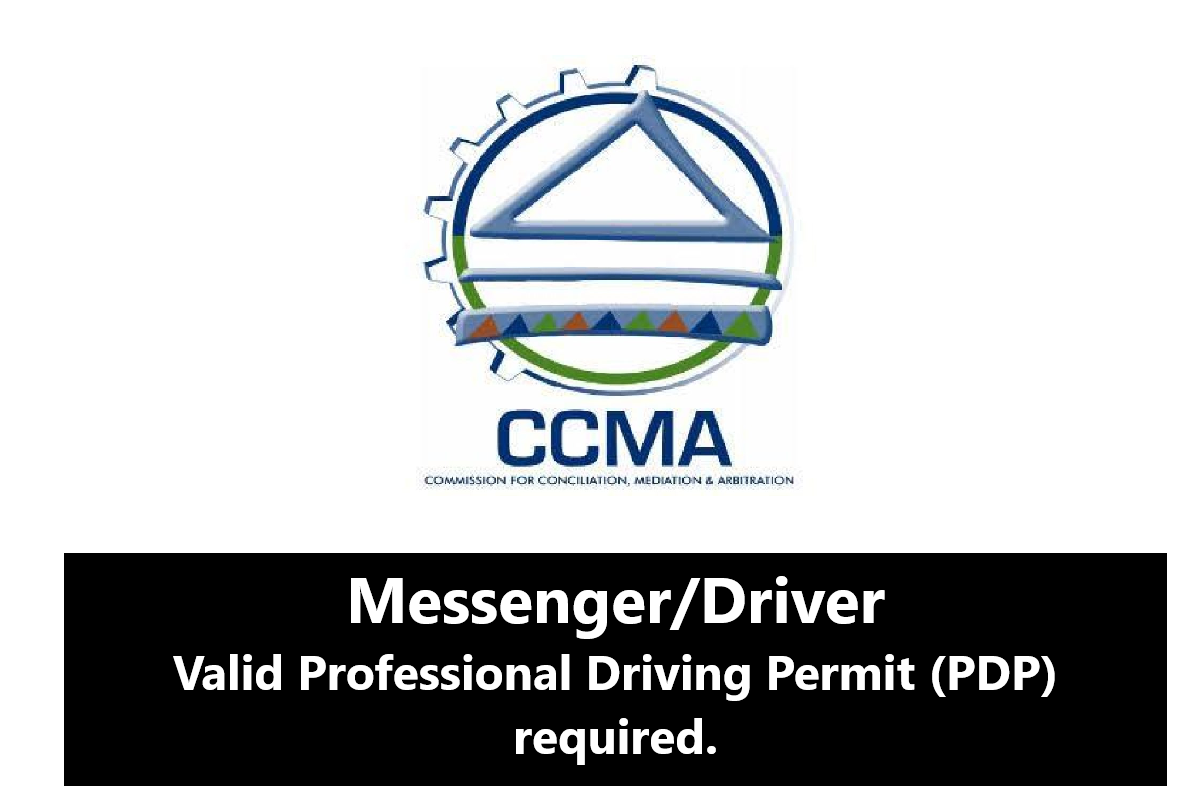 Messenger/Driver Job in Mpumalanga (Emalahleni) – Apply by 04 November 2024