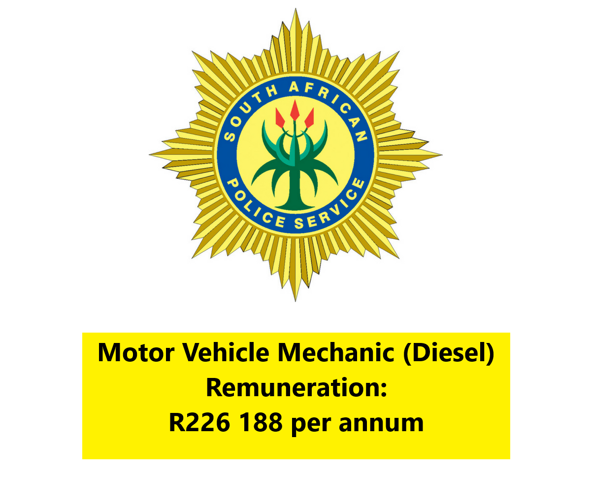 Motor Vehicle Mechanic (Petrol & Diesel) – South African Police Service (SAPS)